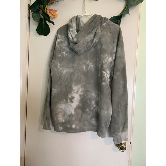 RVCA Hoodie Tie Dye Unisex Size L Pullover Peace Graphic Streetwear Skater Surfe - Picture 2 of 9